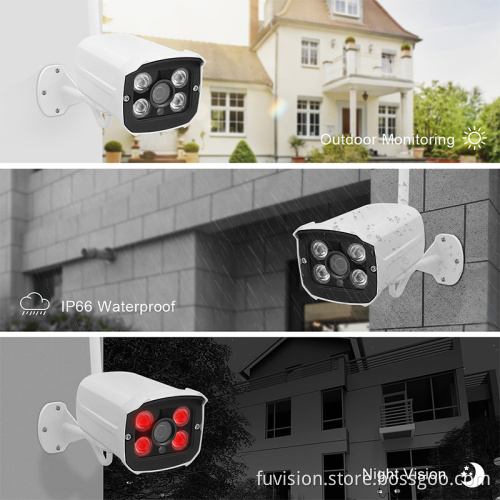 Wireless Ip Camera 4Ch Nvr Cctv System